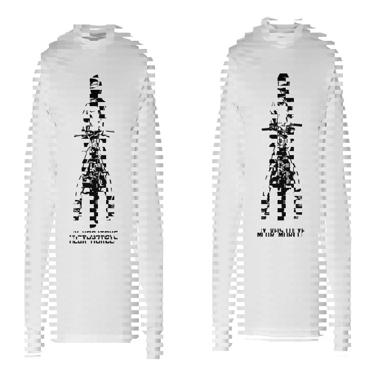 恋人はオートバイ カフェレーサー スクランブラー クラシックバイク ネイキッドバイク 長袖Tシャツ