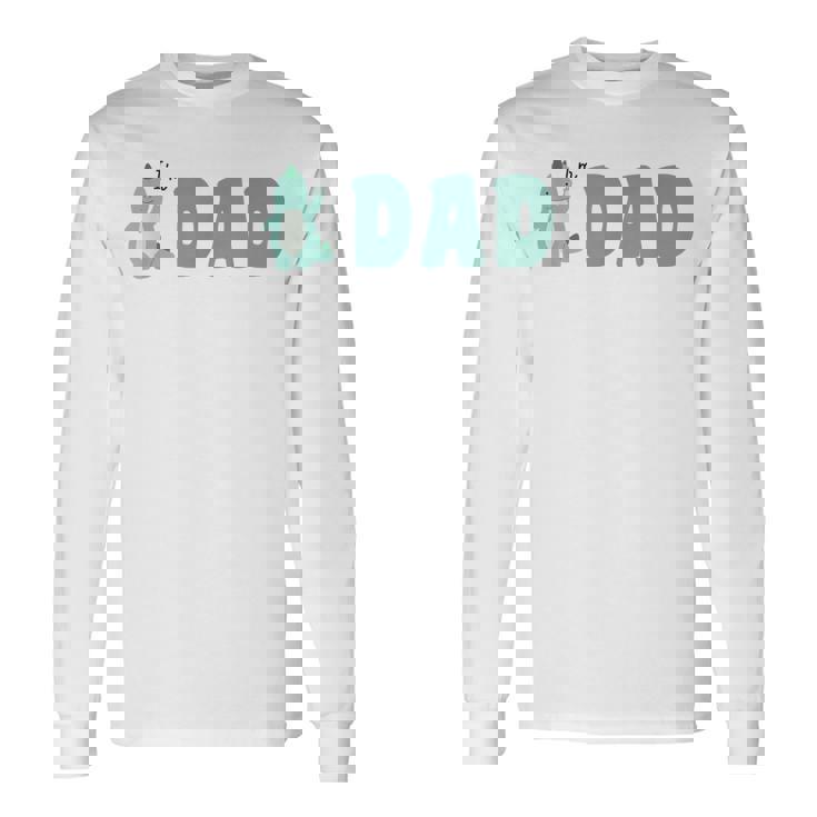 恐竜 かわいい 恐竜好き 家族 お揃い 親子ペア 親子コーデ 家族写真 お父さん 父 パパ I'm Dad 長袖Tシャツ