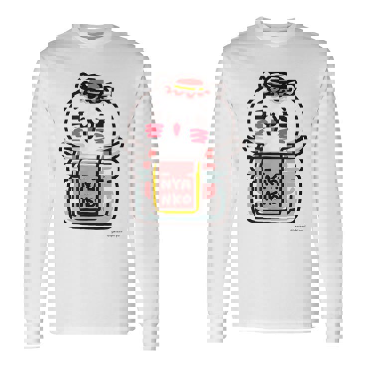 愛しすぎて大好きすぎる。ペアデザイン にゃんこジャム 長袖Tシャツ