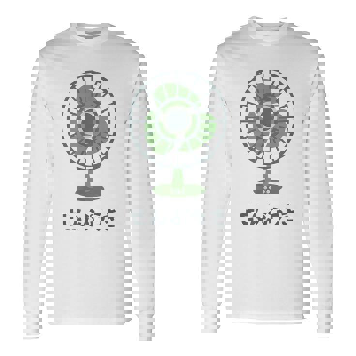 扇風機 昭和 レトロ ファン 昭和家電 昭和風 イラスト シンプル おもしろ かわいい 長袖Tシャツ