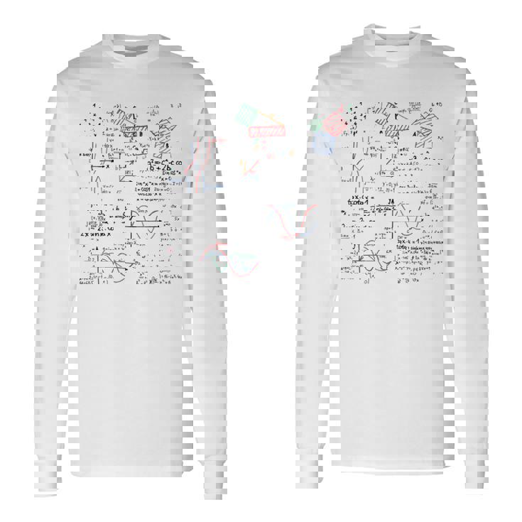数学 数式 数字 愛 数学 数学 長袖Tシャツ