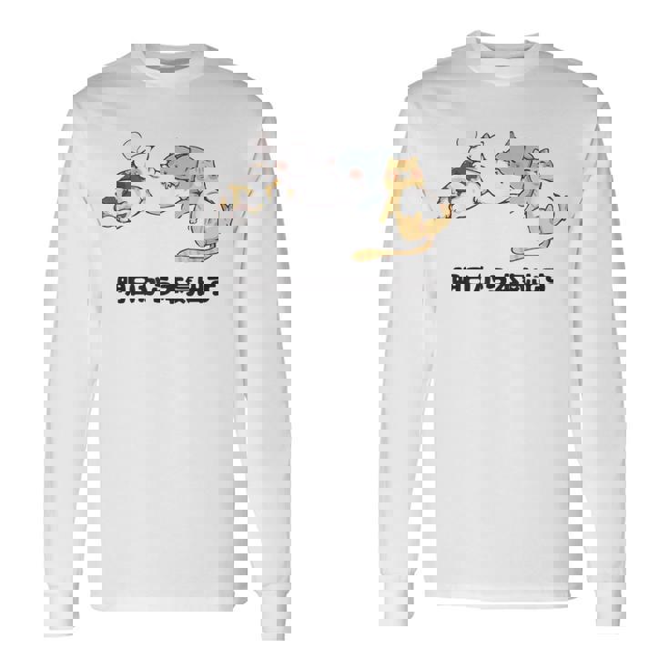 明日から本気出す おもしろ 猫好き ねこ好き ネコ好き 面白い ねこ ネコ 猫 メンズ レディース 長袖Tシャツ