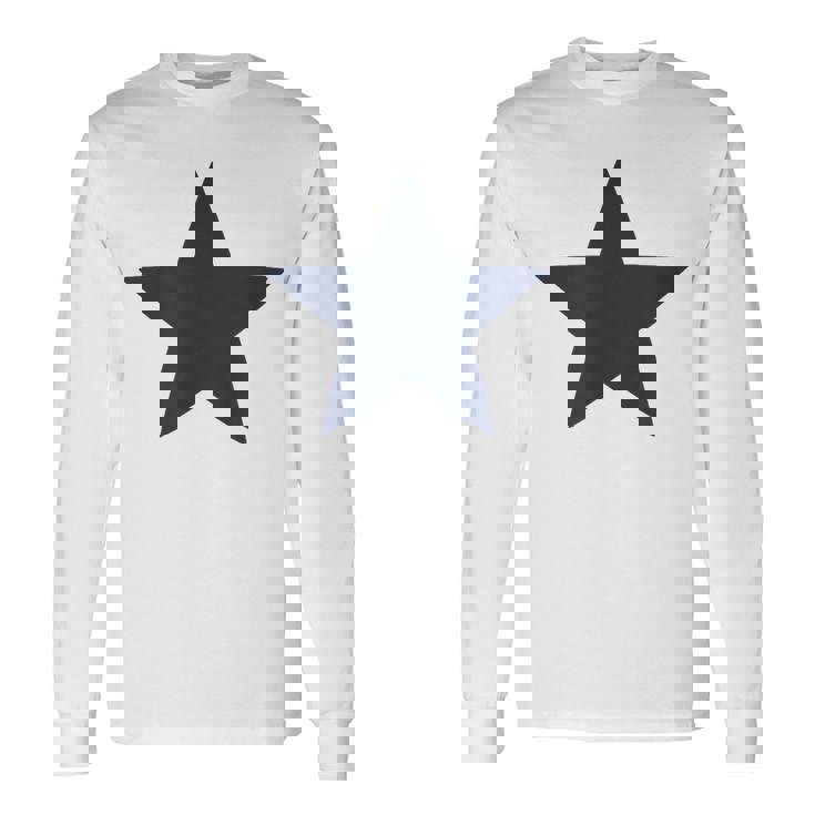 星 星柄 メンズ レディース ブランド おしゃれ かっこいい かわいい プリント 大きサイズ 紺 春夏 ブルーステラ 長袖Tシャツ