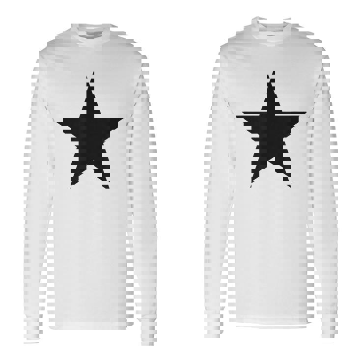 星 星柄 星型 メンズ ロゴ マーク スター ロック かっこいい おしゃれ 大きいサイズ 春夏 ステラ 長袖Tシャツ