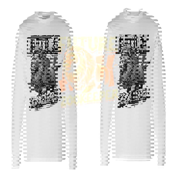 未来の飼育係ライオンの恋人 長袖Tシャツ