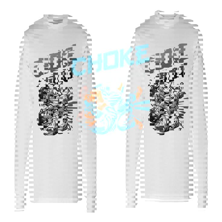 柔術 チョーク エムアウト 格闘技 柔術 長袖Tシャツ