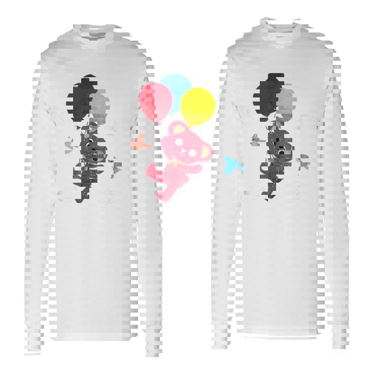 森のぬいぐるみラズ ぷかぷか風船 長袖Tシャツ ギフトのアイデア