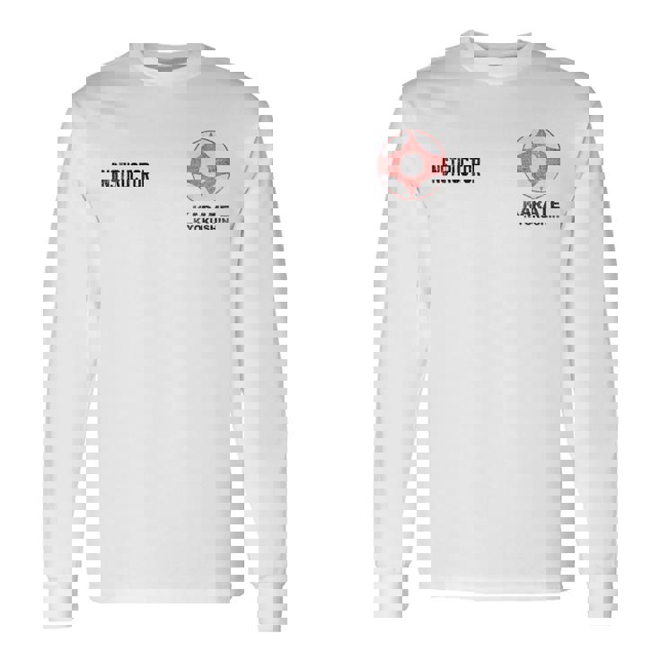 極真空手のシンボル極真会道場稽古 Gokushin Karate Nohinboru Gokushin Kai 長袖Tシャツ