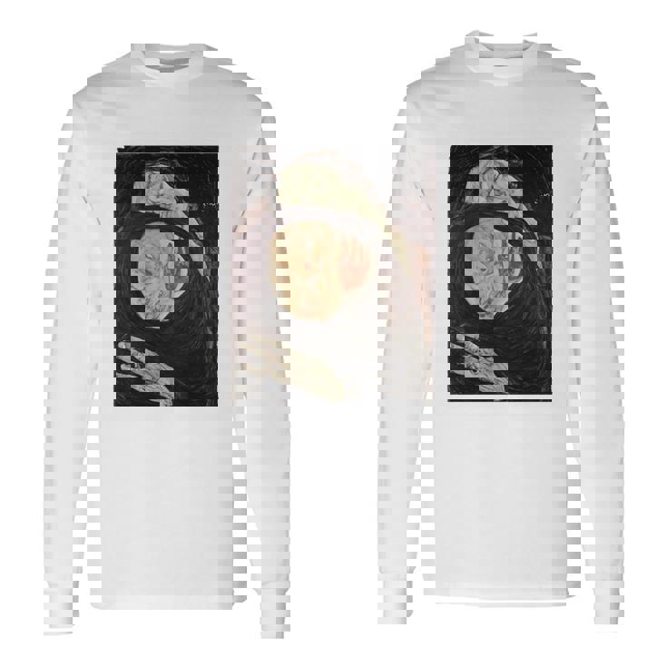 死んだ母 エゴン・シーレ作 1910 長袖tシャツ 長袖Tシャツ