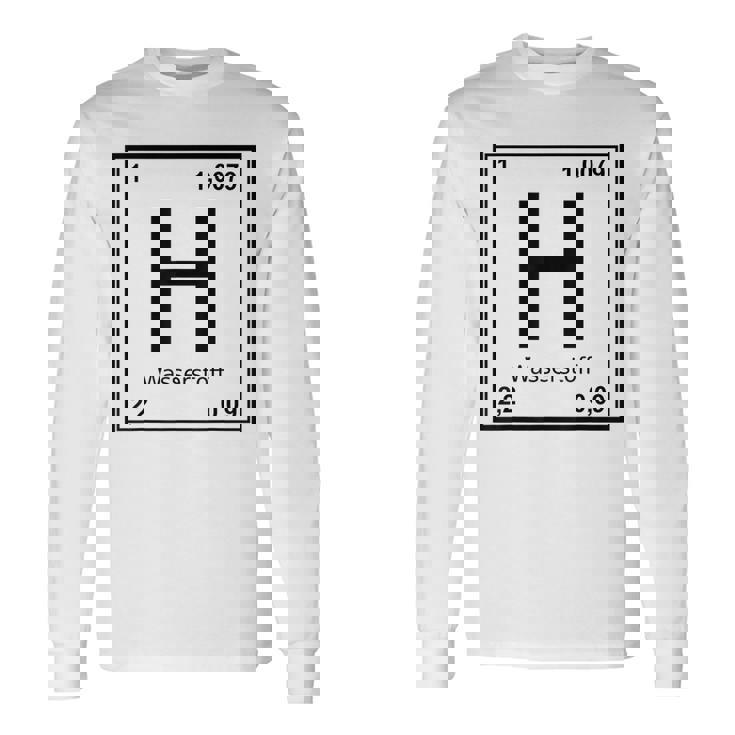 水素シンボルコスチューム。 長袖Tシャツ