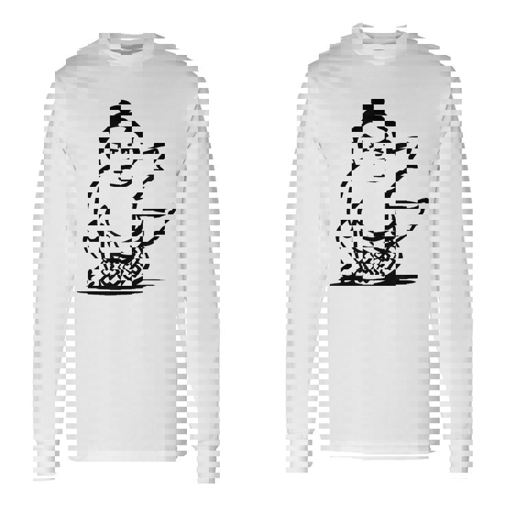 漫画 相撲 レスラー 長袖Tシャツ