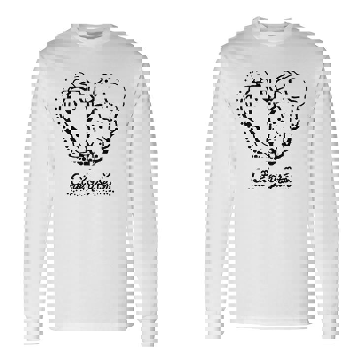 牡蠣のキャラクター「Cute Oyster」黒ver 長袖Tシャツ