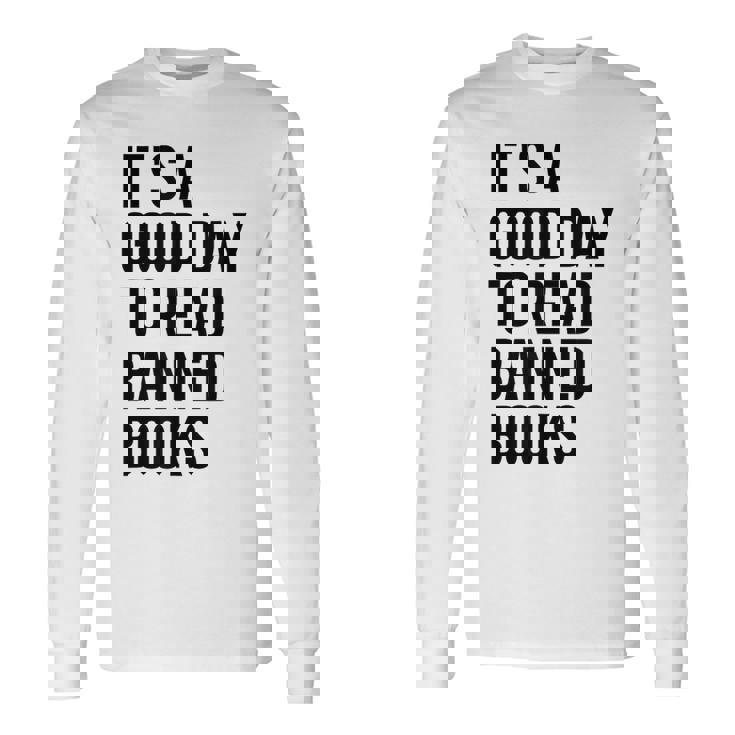 禁止された本を読むのに良い日だ面白いヴィンテージ 長袖Tシャツ