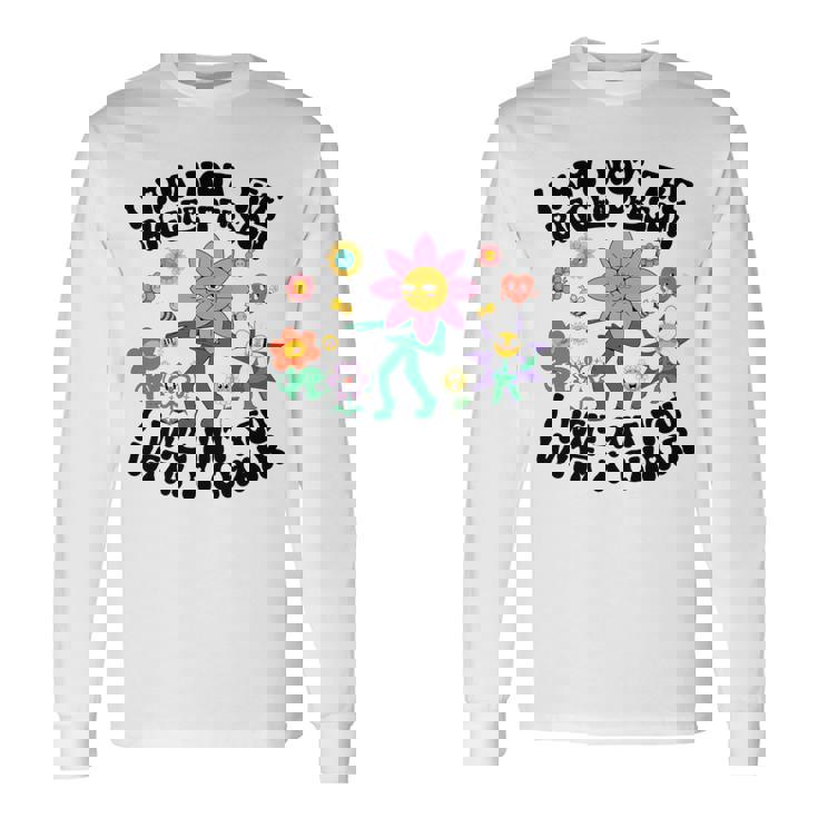 私は大柄な人間じゃないよ椅子で殴るぞおかしい 長袖tシャツ 長袖Tシャツ