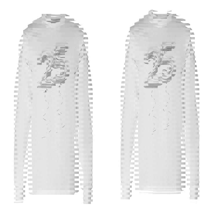 結婚25周年記念バルーン No 長袖Tシャツ