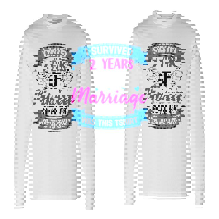 結婚2年 結婚2周年 長袖Tシャツ