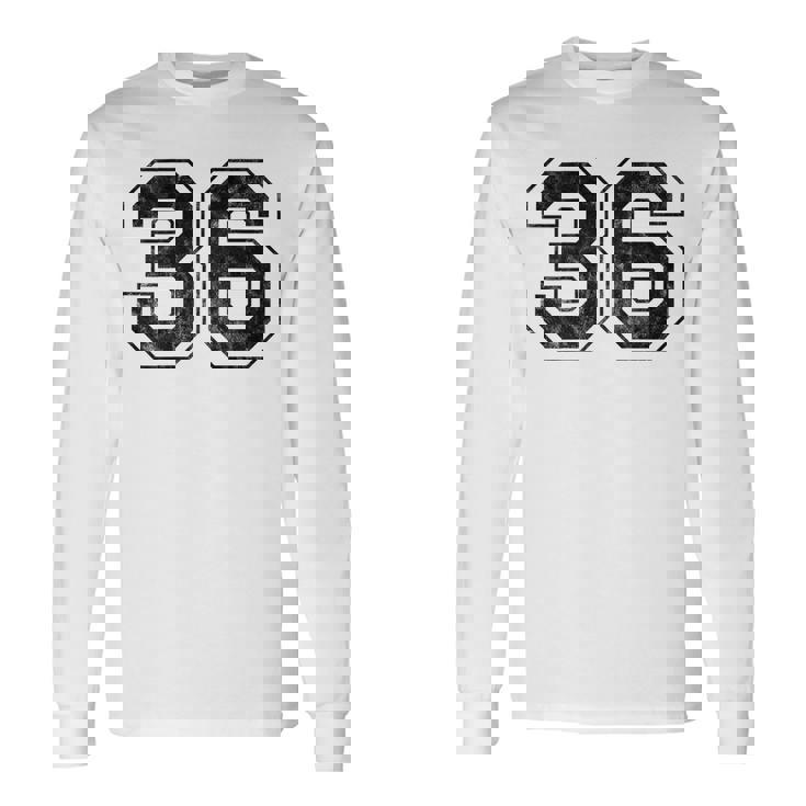 背中に36番。 長袖Tシャツ