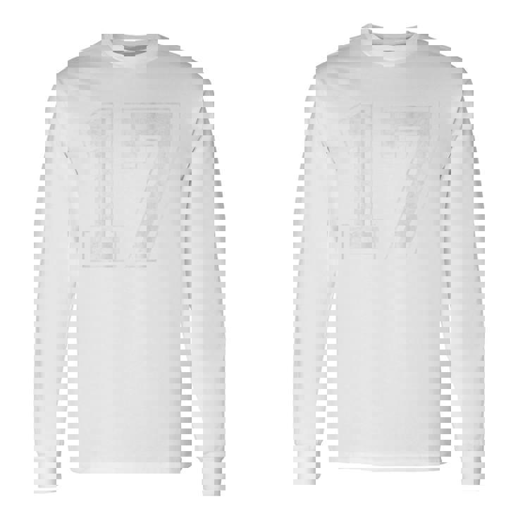 背面に17番。 長袖Tシャツ ギフトのアイデア