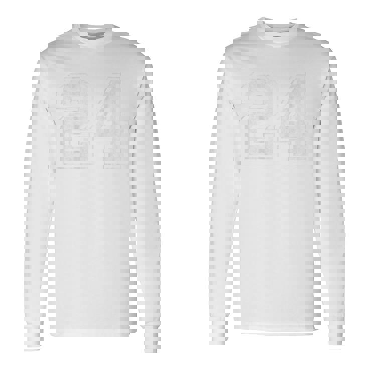 背面に24番。 長袖Tシャツ