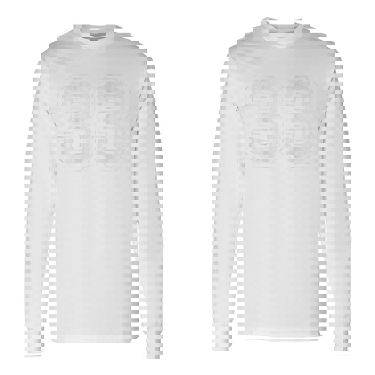 背面に33番。 長袖Tシャツ