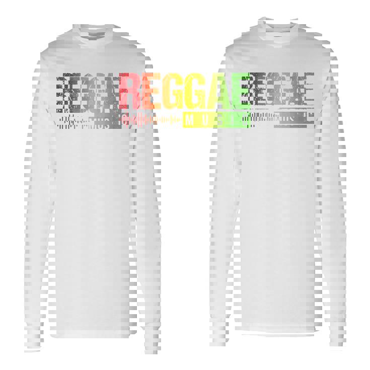 良いラスタファリ音楽の雰囲気、ラスタジャマイカ、レゲエ 長袖Tシャツ