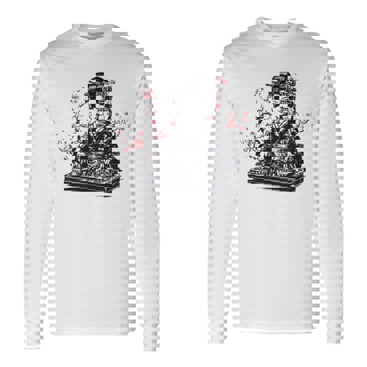 芸者 Dj 着物 和 美的 原宿 長袖Tシャツ