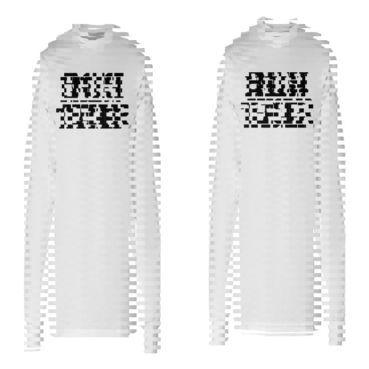 英語教師 かわいい教師の学校服 長袖Tシャツ