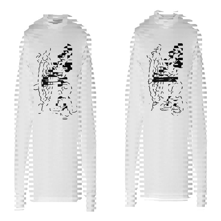 蒸気船ウィリー・ミッキー 長袖Tシャツ