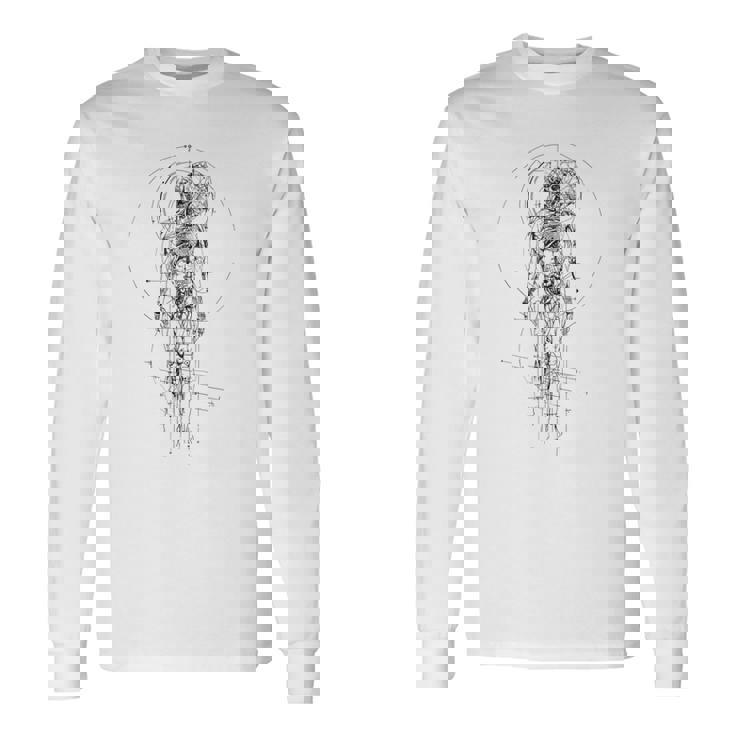 解剖学 人体 生物学 教師 学生 医学部 長袖Tシャツ