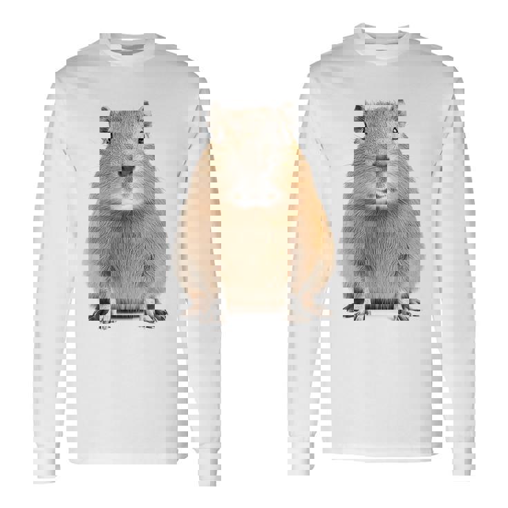 豚 ペット げっ歯類 動物愛好家 ギフト 長袖Tシャツ