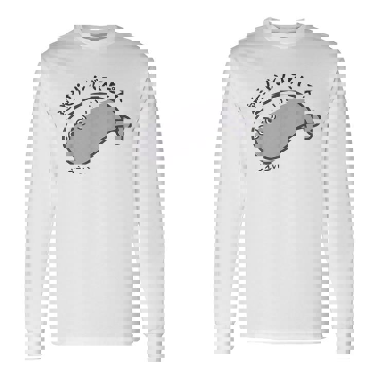 逆さバンバスピス サカバンバスピース サカバンバスピス ギャグ ダジャレ お笑い好き 古代魚 ネタ お笑い おもしろ ネ 長袖Tシャツ ギフトのアイデア