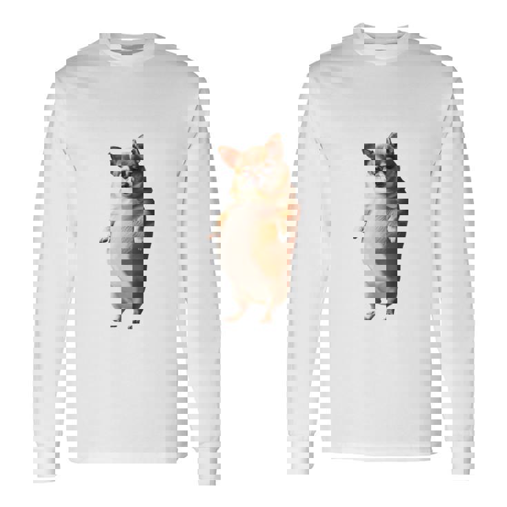 面白いtシャツ チワワ 犬 わがままボディ イヌ わんこ メンズ 犬好き グッズ おもしろ 面白い 服 ネタ 長袖tシャツ 長袖Tシャツ