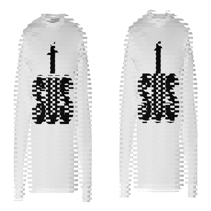 面白い不審者は面白いいたずら者は遊び心のある引用 長袖Tシャツ