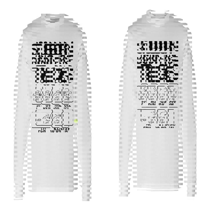 頑固なビションフリーゼ トリックドッグ 長袖Tシャツ