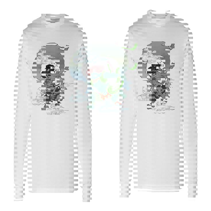 風神 日本の神 神話 守り神 長袖Tシャツ