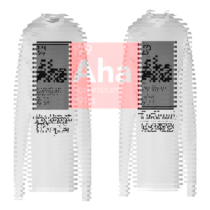 驚きの元素 周期表 129 アハ サプライズ 長袖Tシャツ