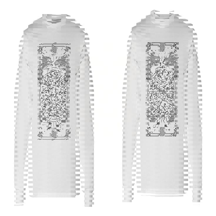 龍体文字フトマニ図 タロット 幸運 長袖Tシャツ