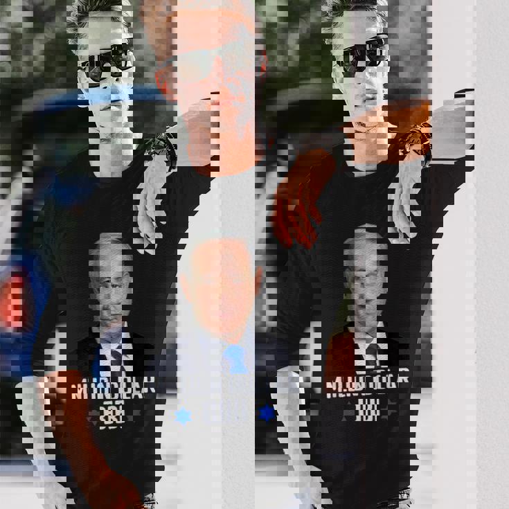 100万ドルのビビ・ベンジャミン・ネタニヤフ・イスラエル・リクッド・パーティー 長袖Tシャツ 彼への贈り物