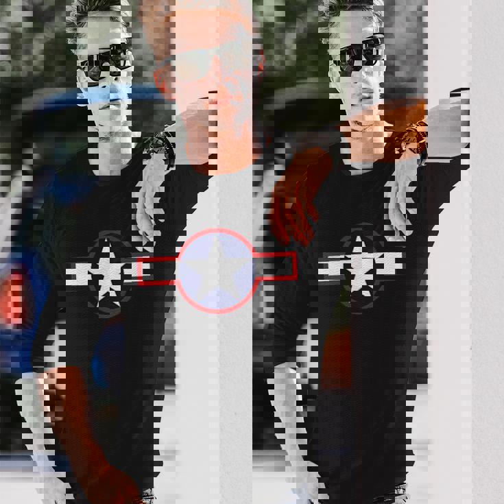 1943年アメリカ空軍ラウンド。 長袖Tシャツ 彼への贈り物