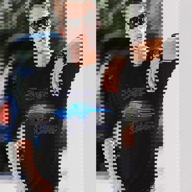 1962 インパラネクストムービー 30-ローライダーカスタムホットロッド 長袖Tシャツ 彼への贈り物