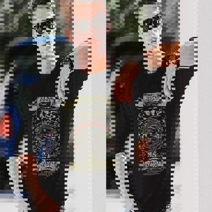 1963年 還暦 バイカー バイク レジェンド 誕生 長袖Tシャツ 彼への贈り物