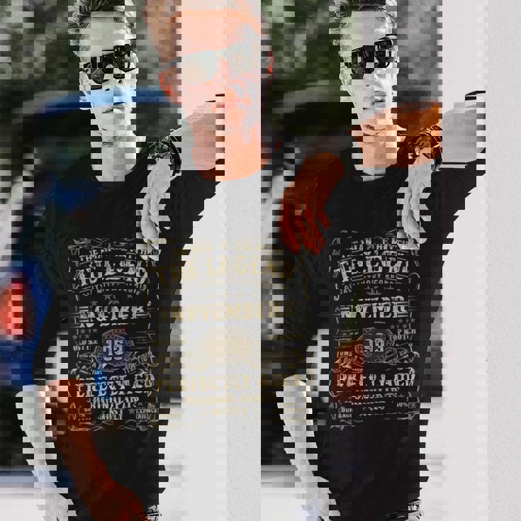 1963年11月 61歳 誕生日プレゼント 男性 61歳の誕生日 長袖Tシャツ 彼への贈り物