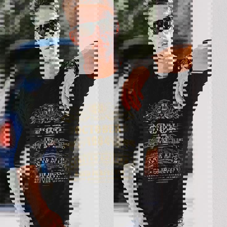 1964年10月 60歳 誕生日プレゼント 男性用 60歳 誕生日 長袖Tシャツ 彼への贈り物