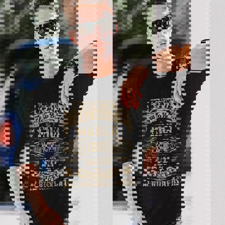 1965年3月 60歳 誕生日プレゼント 男性 60歳の誕生日 長袖Tシャツ 彼への贈り物