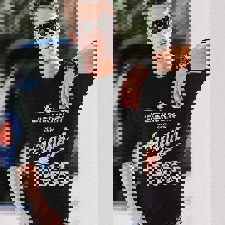 1965年8月に生まれた60歳の60歳のヴィンテージ 長袖Tシャツ 彼への贈り物