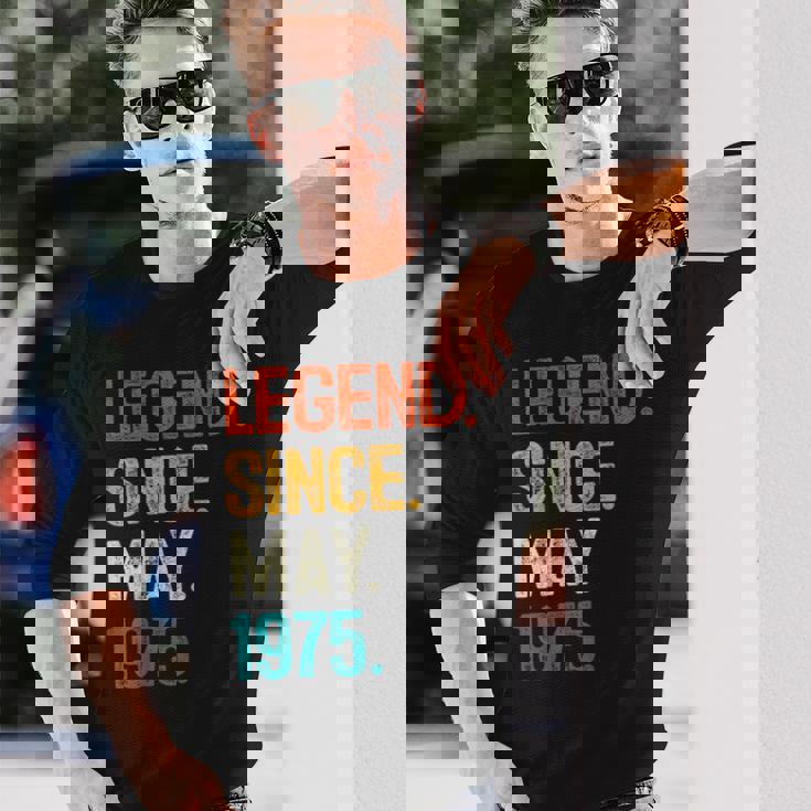 1975年5月からの伝説 50歳の誕生日プレゼント 50歳 長袖Tシャツ 彼への贈り物