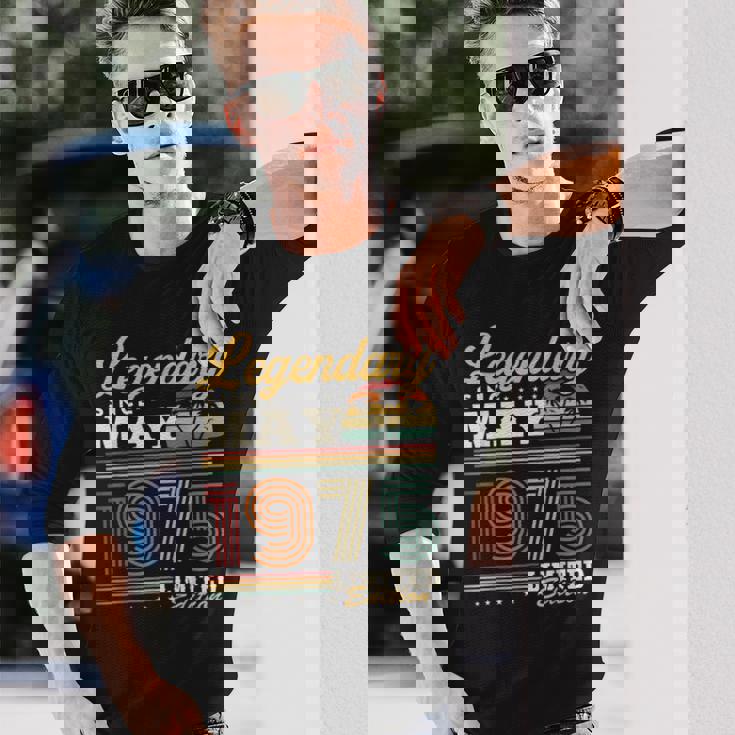 1975年5月生まれ 50年 ヴィンテージ 誕生日プレゼント 長袖Tシャツ 彼への贈り物