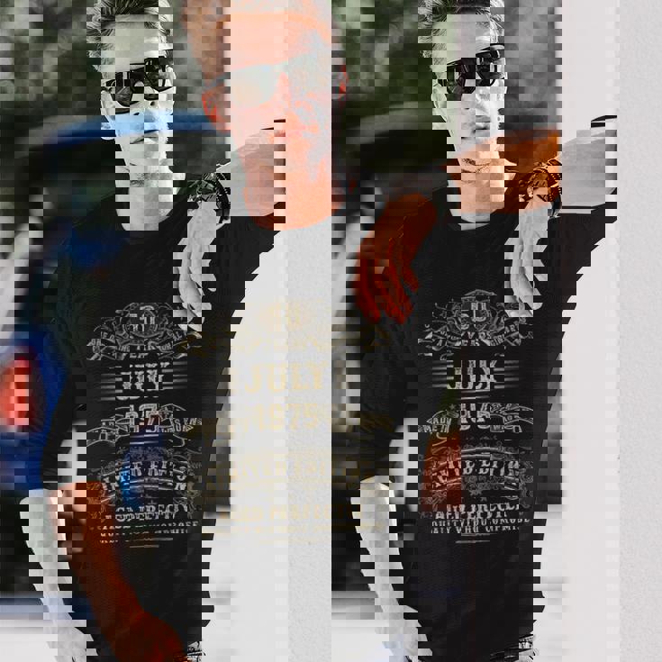 1975年7月 50歳の誕生日プレゼント 男性 50歳 誕生日 長袖Tシャツ 彼への贈り物