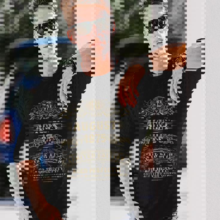 1975年8月 50歳の誕生日プレゼント 男性 50歳 誕生日 長袖Tシャツ 彼への贈り物