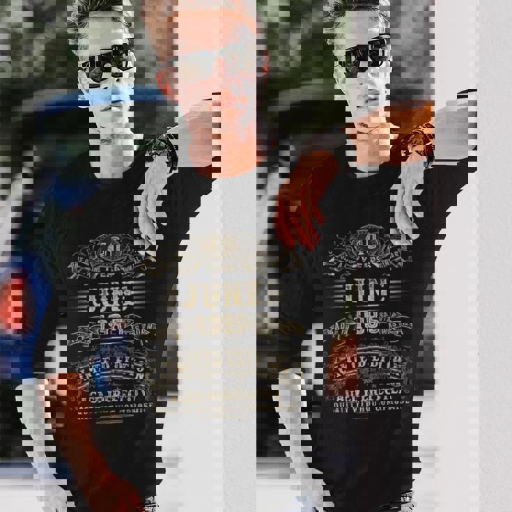 1985年6月 40歳 誕生日プレゼント 男性用 40歳 誕生日 長袖Tシャツ 彼への贈り物